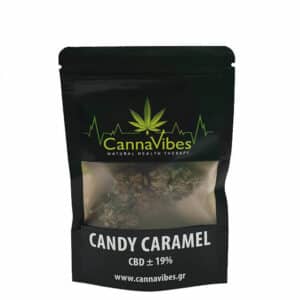 Ανθοί κάνναβης Candy Caramel, 19% CBD | CannaVibes - Chironas Holistic Shop