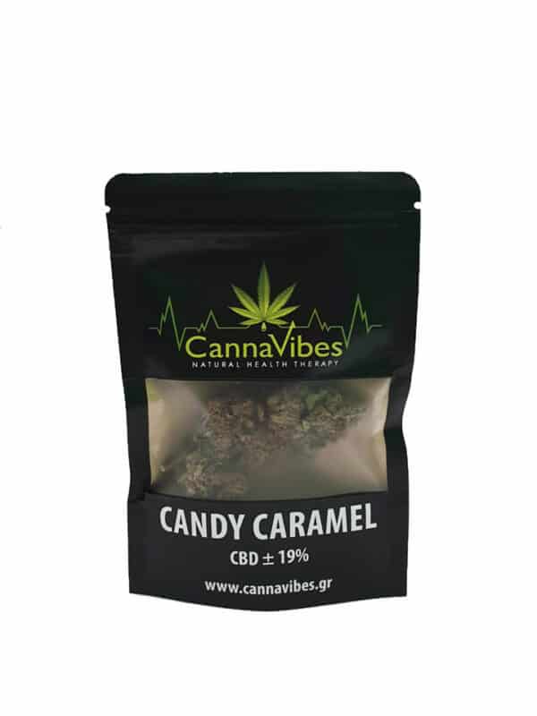 Ανθοί κάνναβης Candy Caramel, 19% CBD | CannaVibes - Chironas Holistic Shop