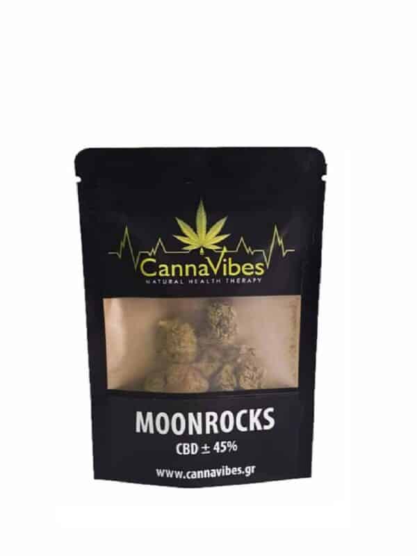 Ανθοί κάνναβης Moonrocks, 45% CBD | CannaVibes - Chironas Holistic Shop