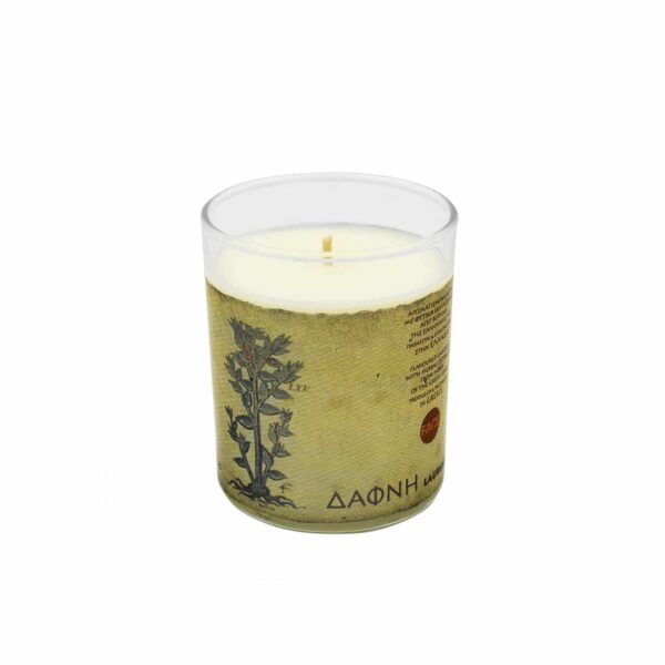 Κερί σόγιας με αιθέριο έλαιο δάφνης | Faos - Chironas Holistic Shop