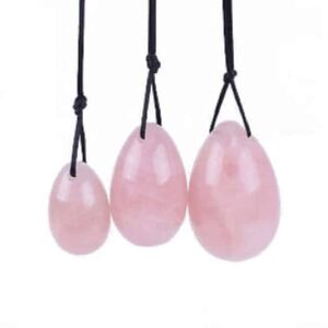 Αυγά Yoni, ροζ χαλαζίας | Stone stories - Χείρωνας Holistic Shop