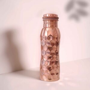 Μπουκάλι νερού, χάλκινο με όψη διαμαντιού | Forrest & Love - Χείρωνας Holistic Shop