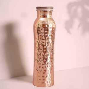 Μπουκάλι νερού Curve, χάλκινο σφυρήλατο | Forrest & Love - Χείρωνας Holistic Shop