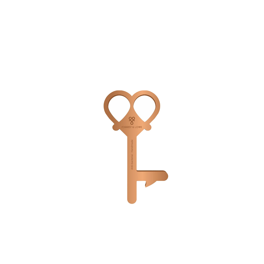 Αντιβακτηριδιακό κλειδί, χάλκινο - copper Key | Forrest & Love - Χείρωνας Holistic Shop