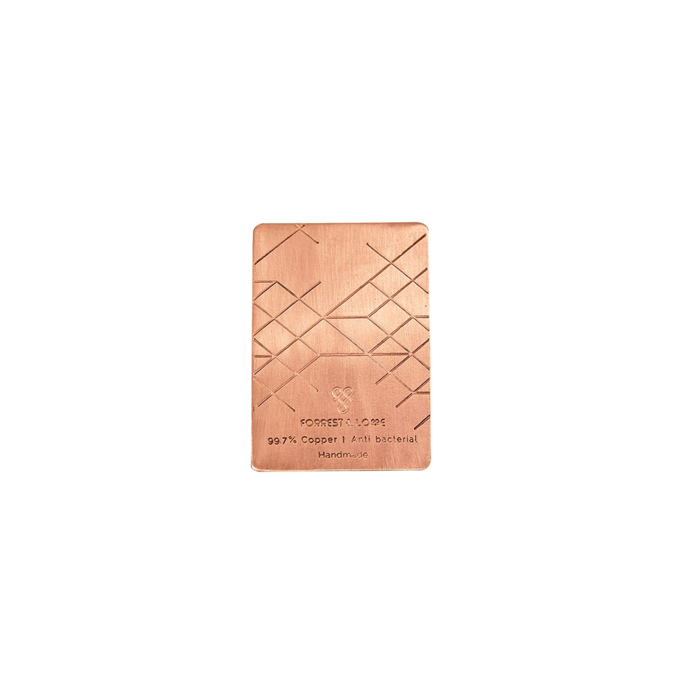 Επίθεμα τηλεφώνου, χάλκινο - copper Patch | Forrest & Love - Χείρωνας Holistic Shop